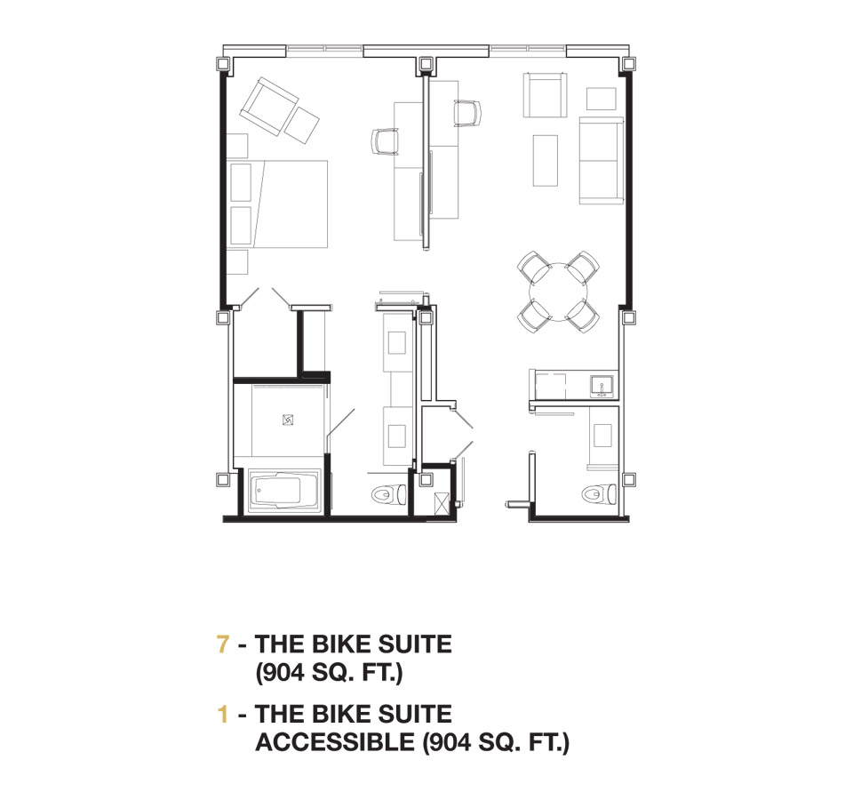 The Bike Suite floor plan